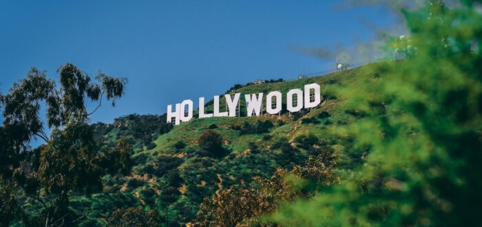 A view of the Hollywood sign