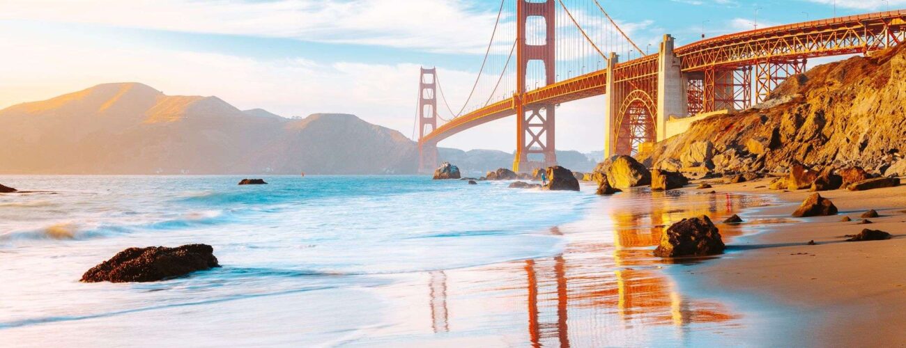 Baker Beach and Golden Gate Bridge