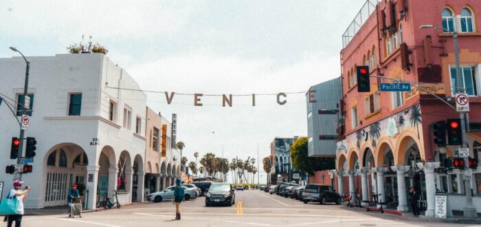 Street view of Venice Beach