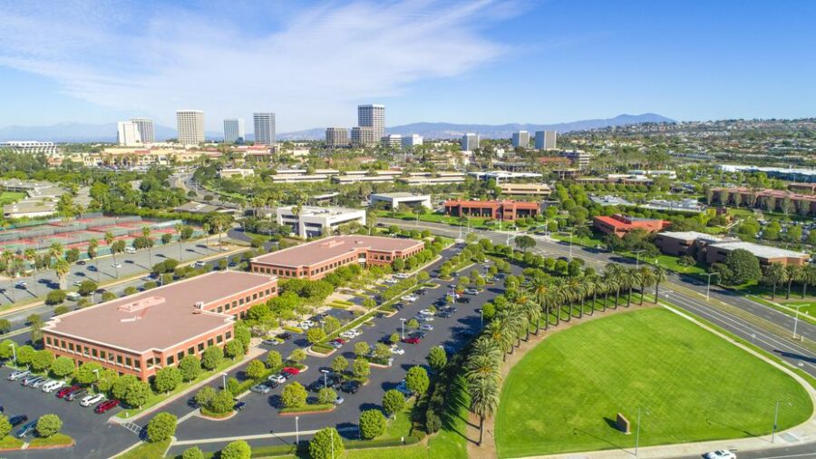 View of Irvine after cross country moving