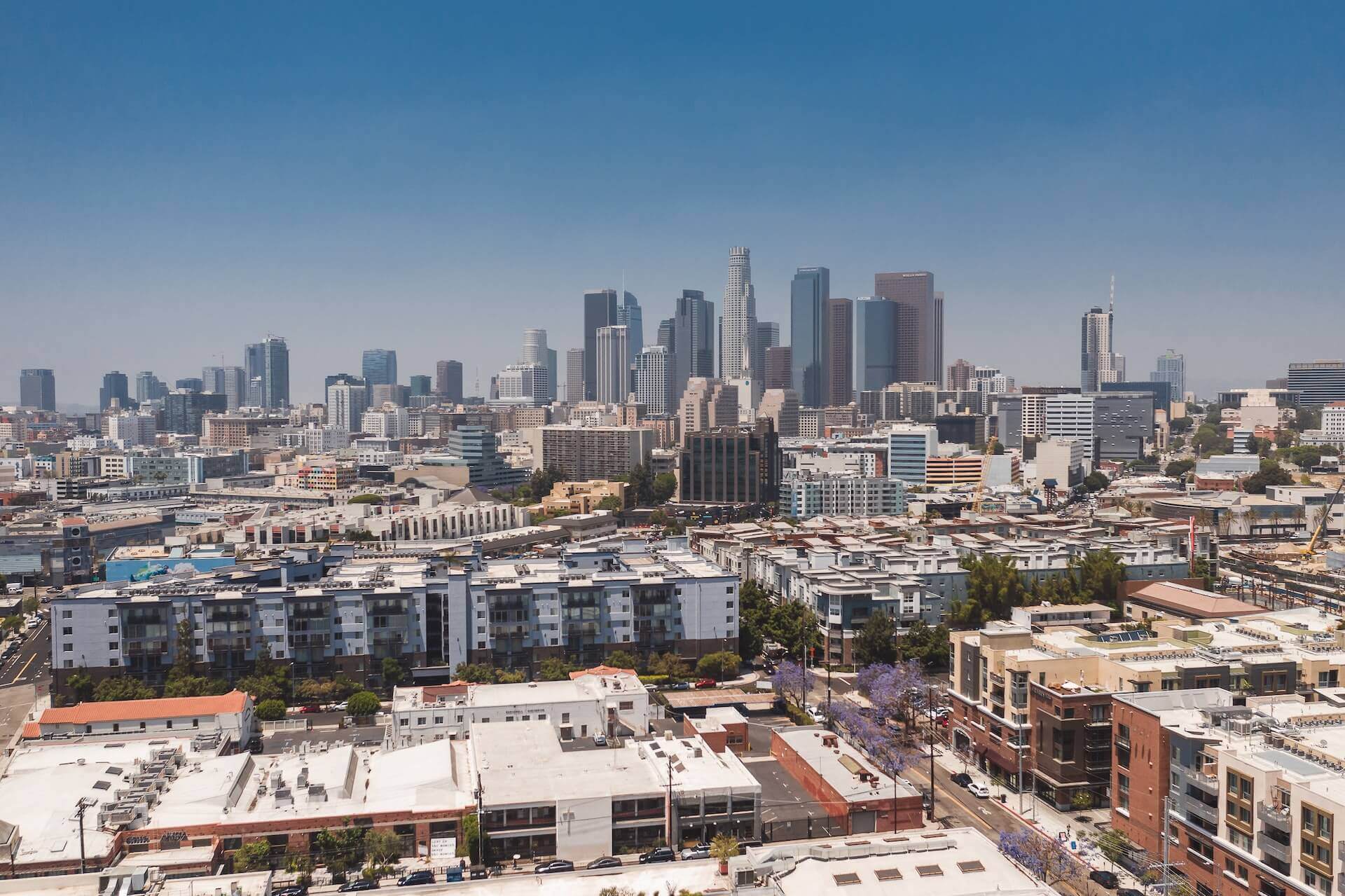 Safest Neighborhoods In Los Angeles Cross Country Movers   Aerial View Of Los Angeles During The Day 