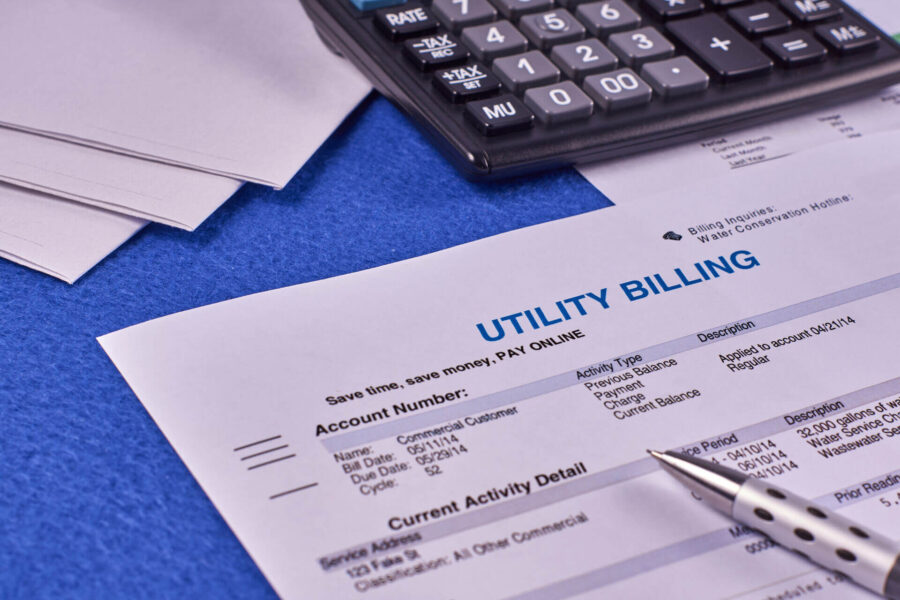 Utility billing papers