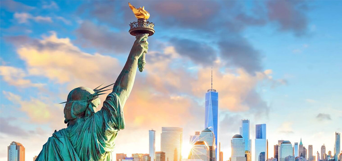 The Statue of Liberty in NY