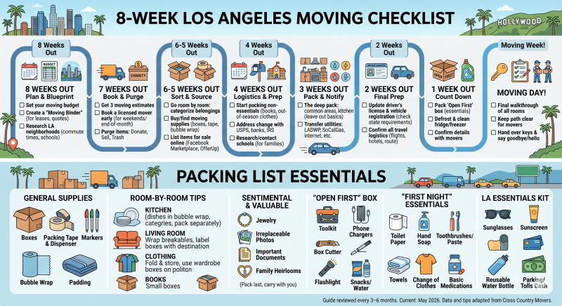 How to Move to Los Angeles & From Los Angeles to Other States A Practical 2026 Relocation Guide