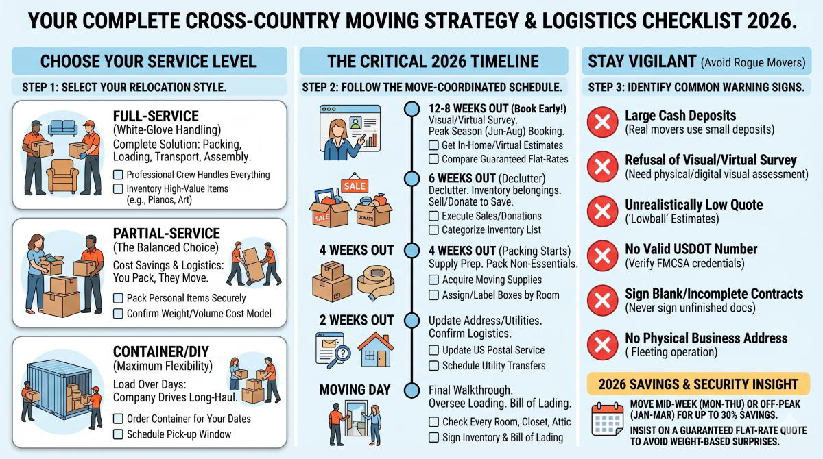 graphic Your Complete Cross-Country Moving Checklist